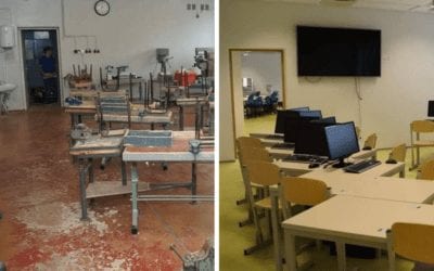 Totaalne muutumine: koolimaja enne ja pärast renoveerimist